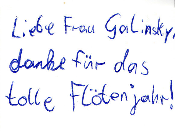 Danke für das Flötenjahr 2025 Flötenunterricht (C) Flöten-mond.de